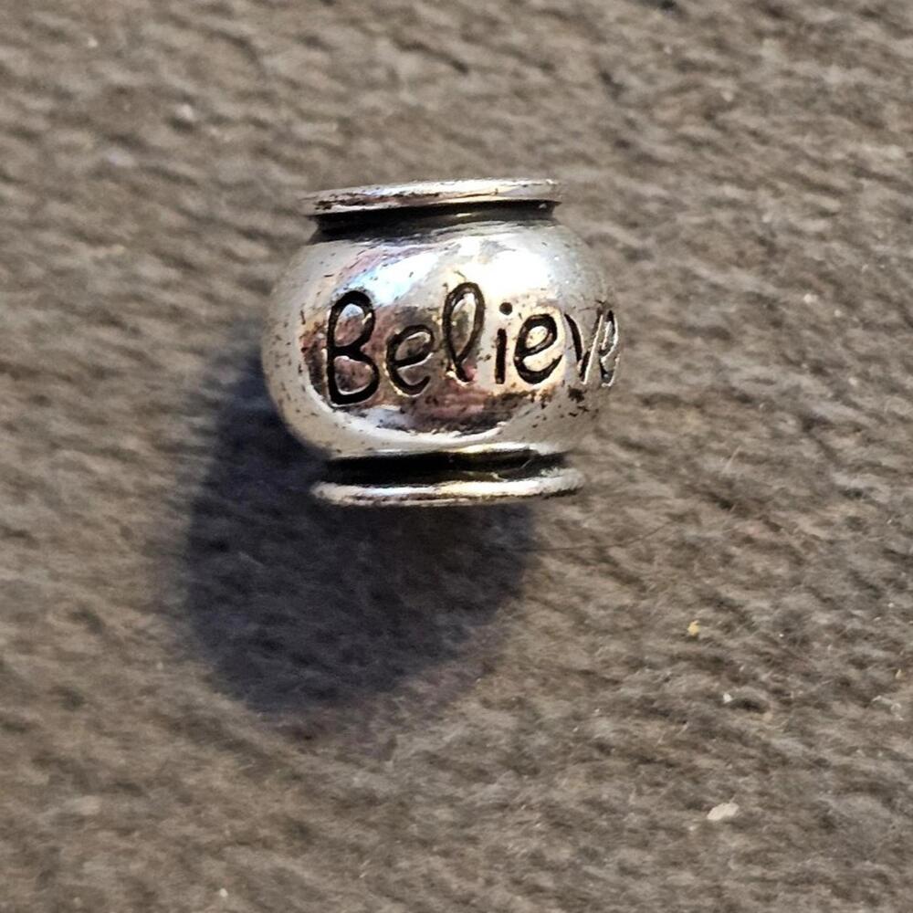 Sterling Silver 925 IBB Thai Believe Bead Charm